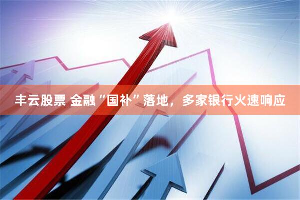丰云股票 金融“国补”落地，多家银行火速响应